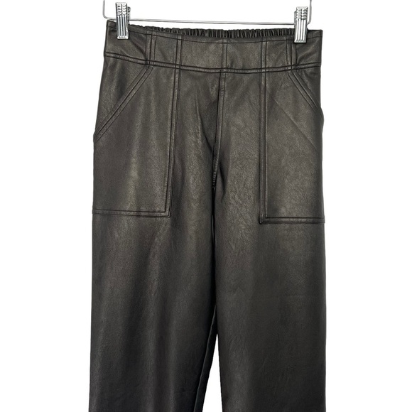 Spanx Leather Like Jogger Black Size XS NEW without Tags - Picture 9 of 15